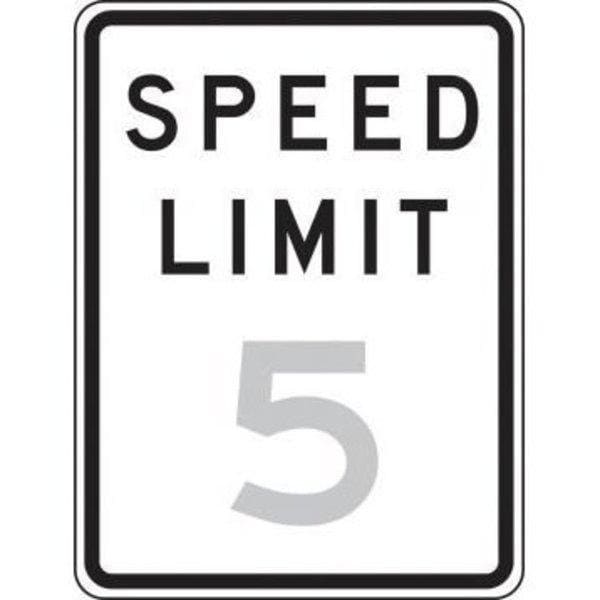 Accuform TRAFFIC SIGN SPEED LIMIT 24 in X 18 in FRR22420DP - main